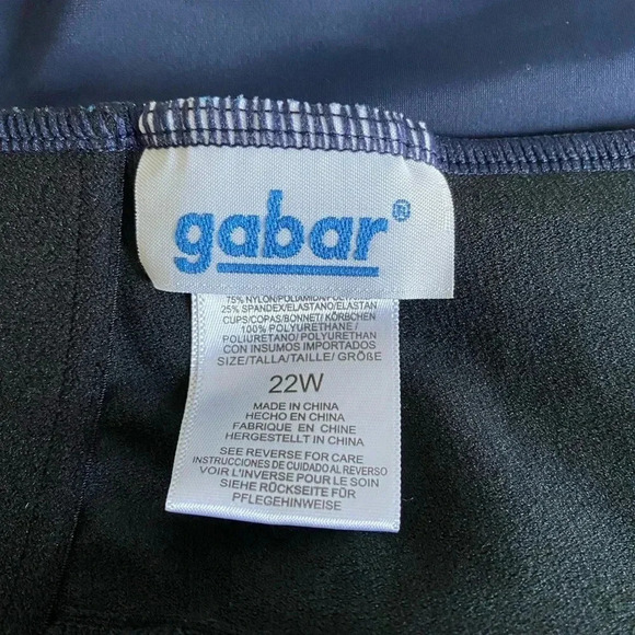 GABAR |Women’s Mixed Floral Print Shirred Front One Piece Swimsuit Plus Size 22W - Picture 7 of 8